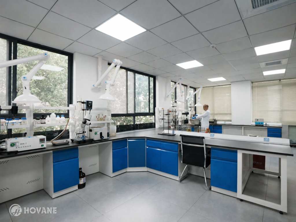 IES Biotech R&D laboratory for botanical extract research and phytochemical analysis
